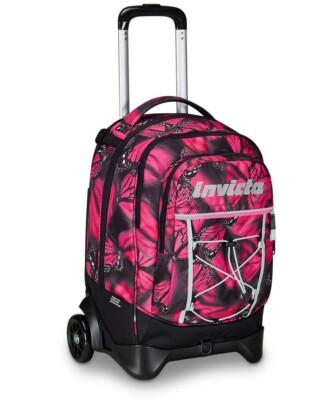 Invicta Schultrolley Plug Fantasy, Rucksack Doppelfach abnehmbar