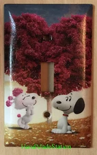 Peanuts Snoopy Loving Tree Light Switch Power Outlet Wall Cover Plate Home decor