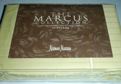 Sferra Marcus King Green Stripe 4 PC. Sheet Set 400 Count 100% Pima Cotton New
