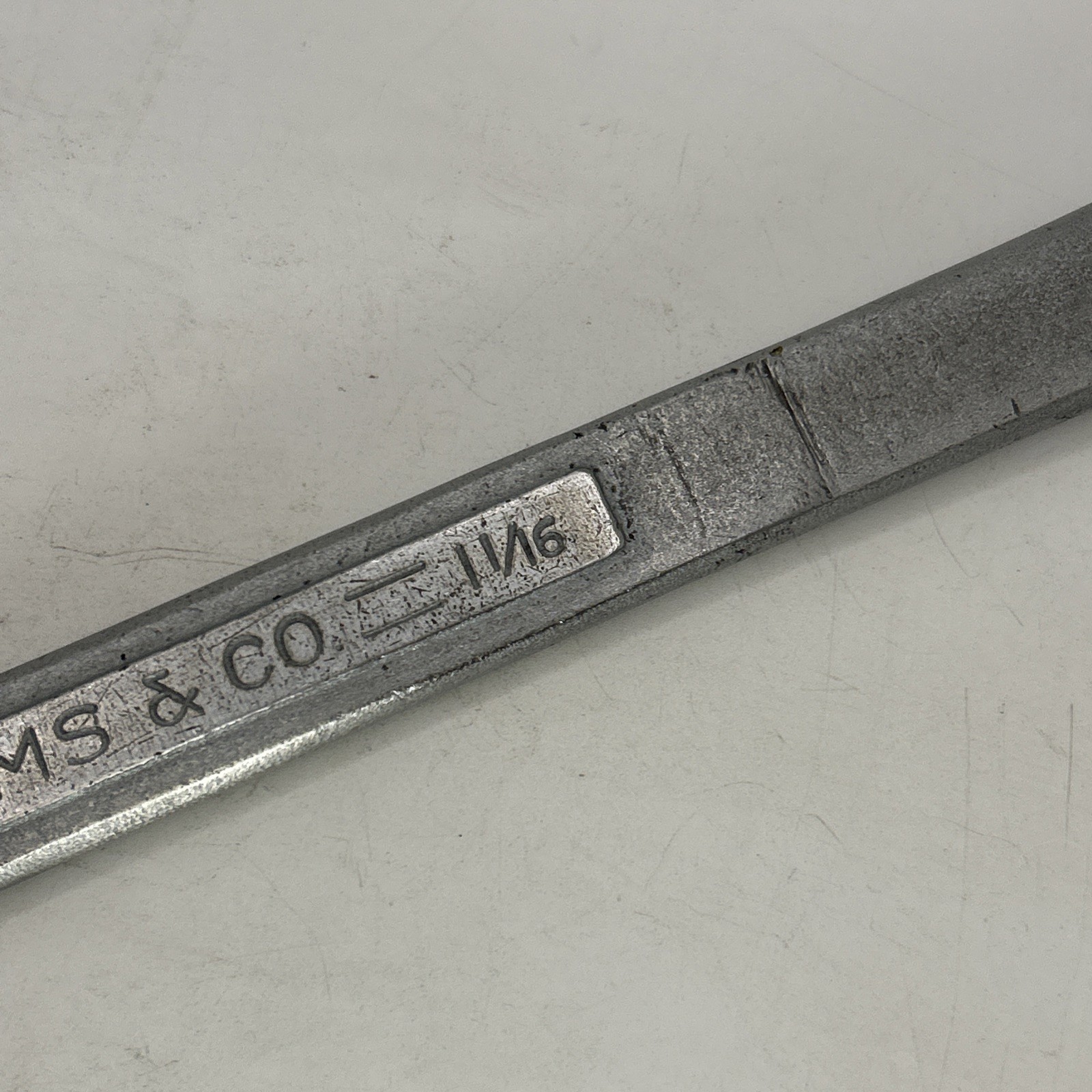 J.H. Williams & Co  Superrench  1 1/16” Combination Wrench Vintage