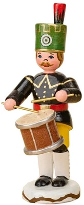 Hubrig Winterkinder Bergmann mit Trommel , Höhe 9 cm Neuheit 2026, # 110h0049 - Bild 1 von 2