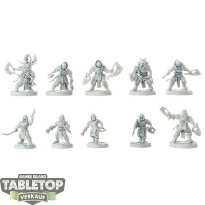 Necromunda - 10x Corpse Grinder Cult Gang - grundiert