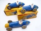 VINTAGE DINKY TOYS 23H 234 FERRARI GP RACING CAR TRIO & PART ORIGINAL BOXES 1954