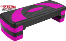 Balancefrom Aerobic Step Platform Trainer with Adjustable 3-Level Risers, 400 Po