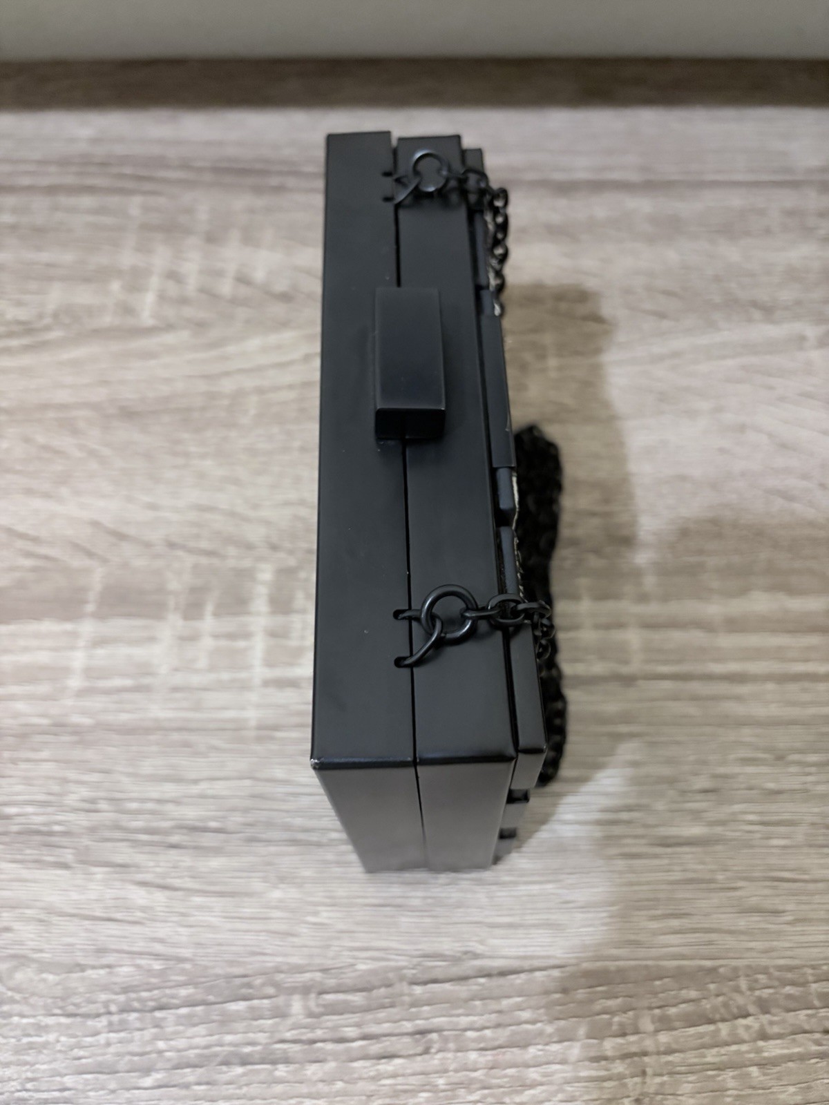 ZARA Geometric Patterned Leather Statement Clutch - image 2