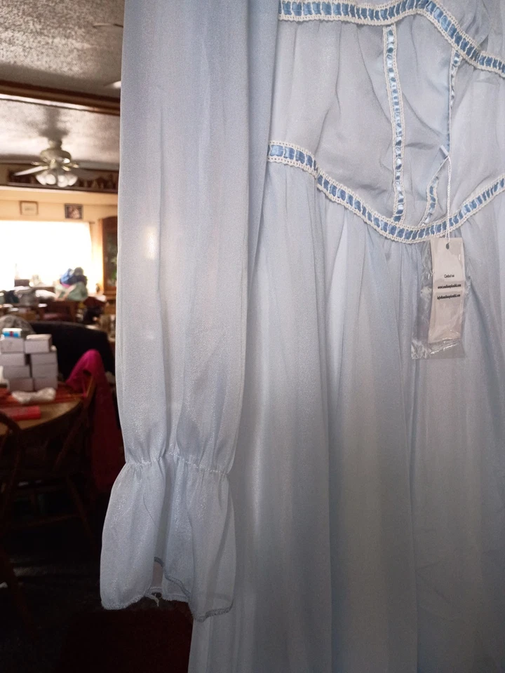 Nuevo con etiquetas Vestido Analisa Splendid Estilo Vintage 1950 Azul Claro Talla M Foto 3 de 4