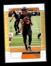 Justice Hill RC: 2019 Score Gold Zone Parallel Rookie Card /50 #399. rookie card picture