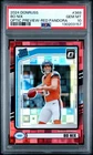 2024 Panini Donruss Football Rated RC Bo Nix Optic Preview Red Pandora PSA 10