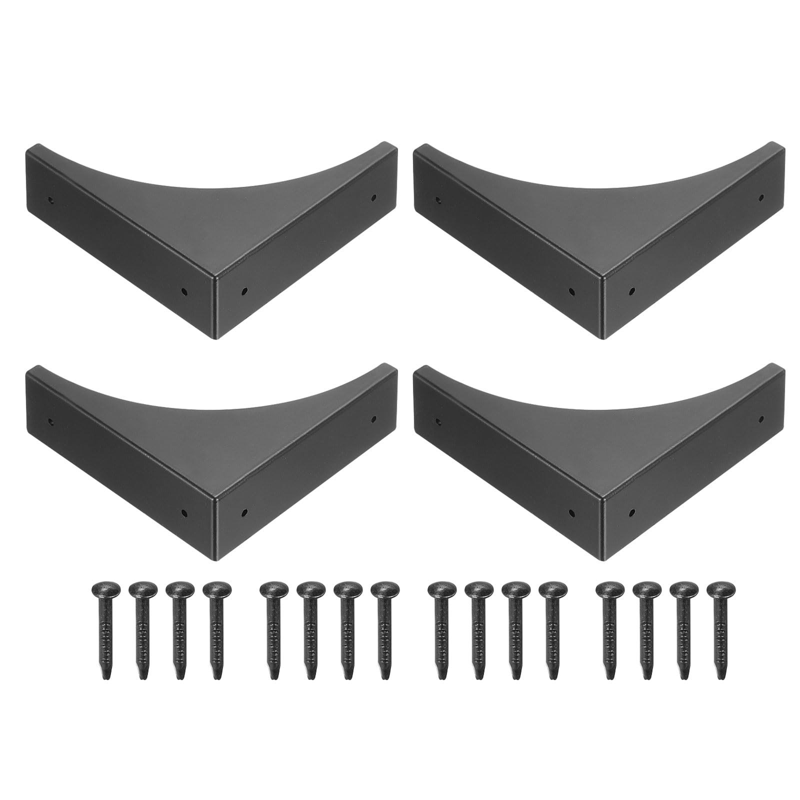 Coin protecteur en métal vintage de 2.56 pouces pour la protection de meuble, lot de 4 pièces