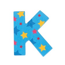 Star Letter K Blue 