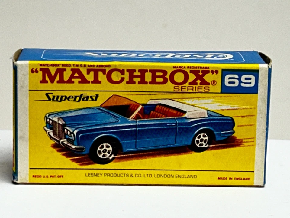 Matchbox Superfast No. 69 Rolls Royce Silver Shadow with Original Box, Nice - Image 3 of 4