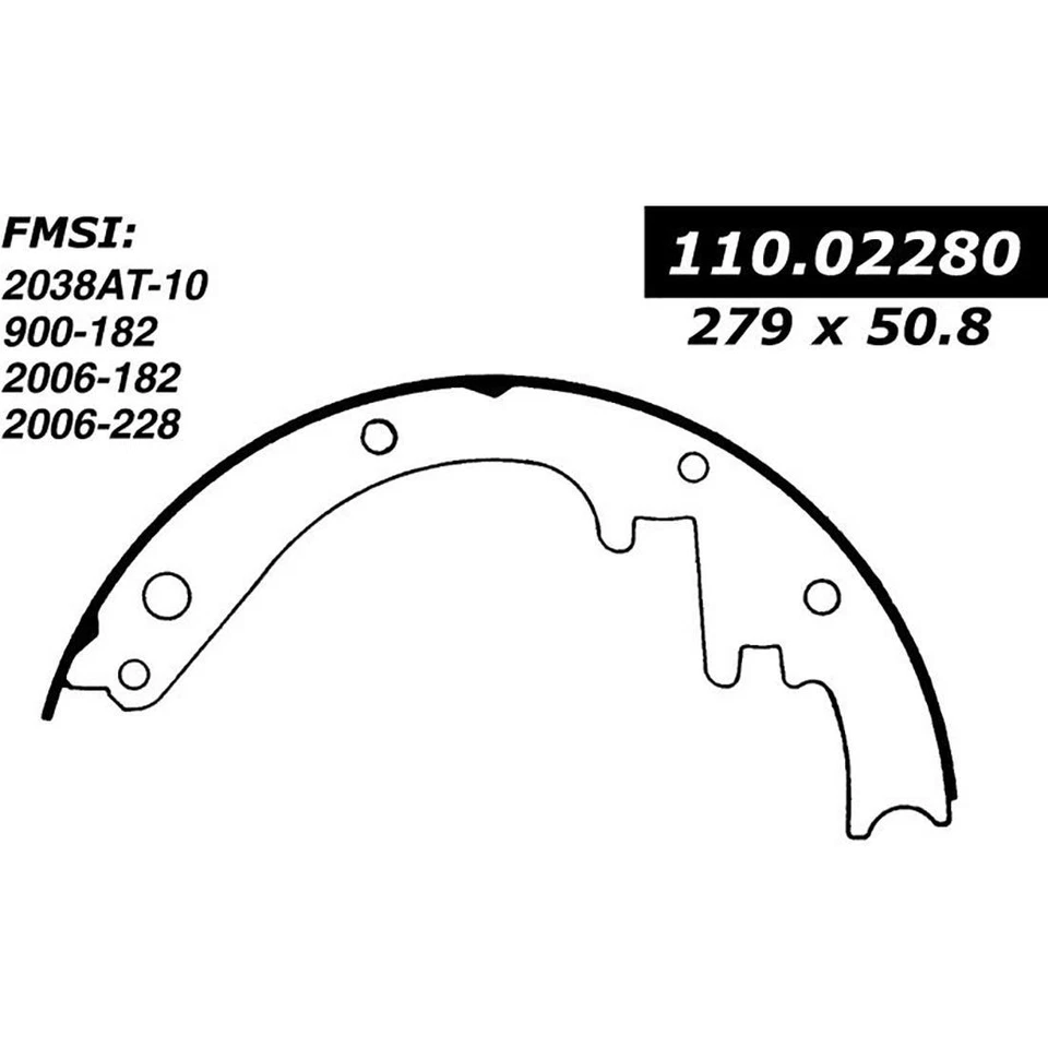 Zapata de freno de tambor delantera Centric Parts 1 pieza para Ford F1 1948 1949 1950 1951 1952 Foto 4 de 4