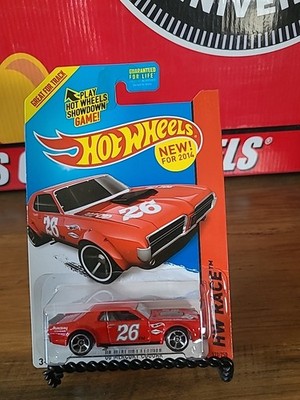 Hot Wheels '68 Mercury Cougar, Red; 2014 HW Race Series 170/250