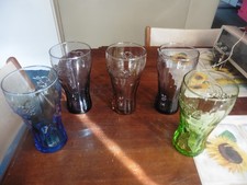 5 McDonalds Coca Cola Gl&auml;ser 2007 verschiedene Farben