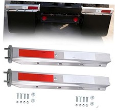 Straight Mud Flap Hangers for Semi Truck Mud Flaps Brackets 2 1/2" Bolt Spacing