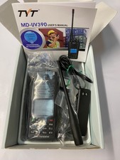 TYT MD-UV390 Digital Walkie Talkie GPS IP67 w/ Charger TESTED WORKING
