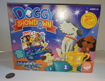 New Doggy Showdown Dog Best In Show Interactive Puzzle Card Game Logic, MindWare