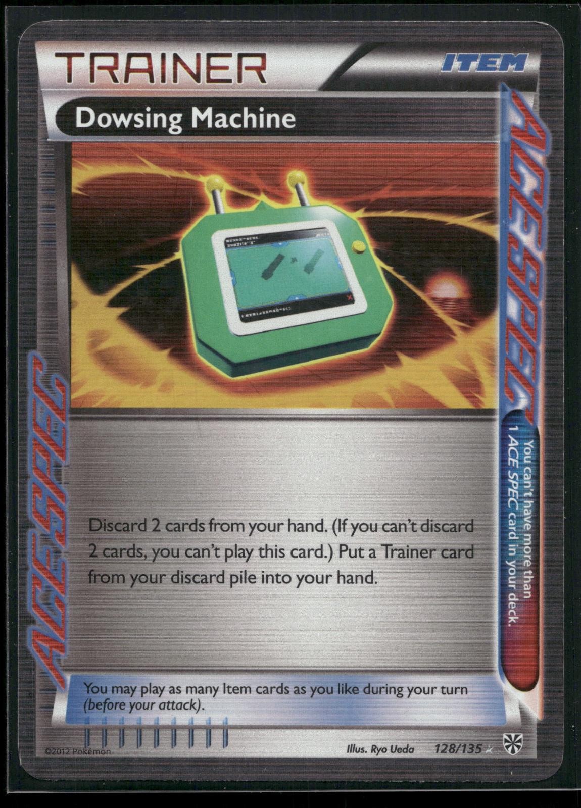 Dowsing Machine 128/135 ACE Spec Rare Plasma Storm Pokemon Near Mint