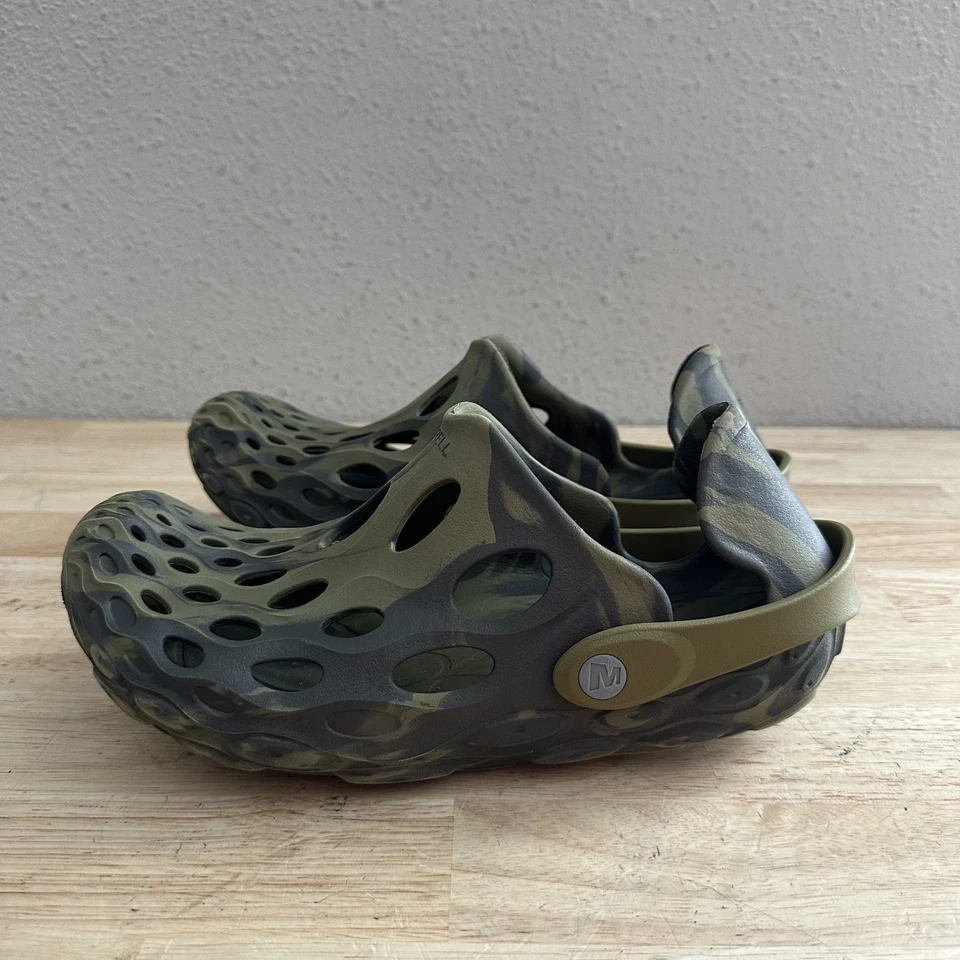 Sandalias Merrell Hydro Moc para hombre 10 B verde camuflaje zapatos sin cordones para el agua playa Foto 3 de 4