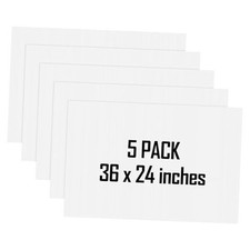 Pack 24 x 36 Inch Corrugated Plastic Sheet Blank Yard Signs Double Sided 5