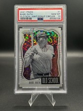 2021 Prizm Old School White Donut Circles #OS-1 Babe Ruth 5/5 PSA 10 SSP Yankees