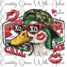 Sublimation Print Valentines Day Duck Ready To Press Paper Ink Heat Transfer