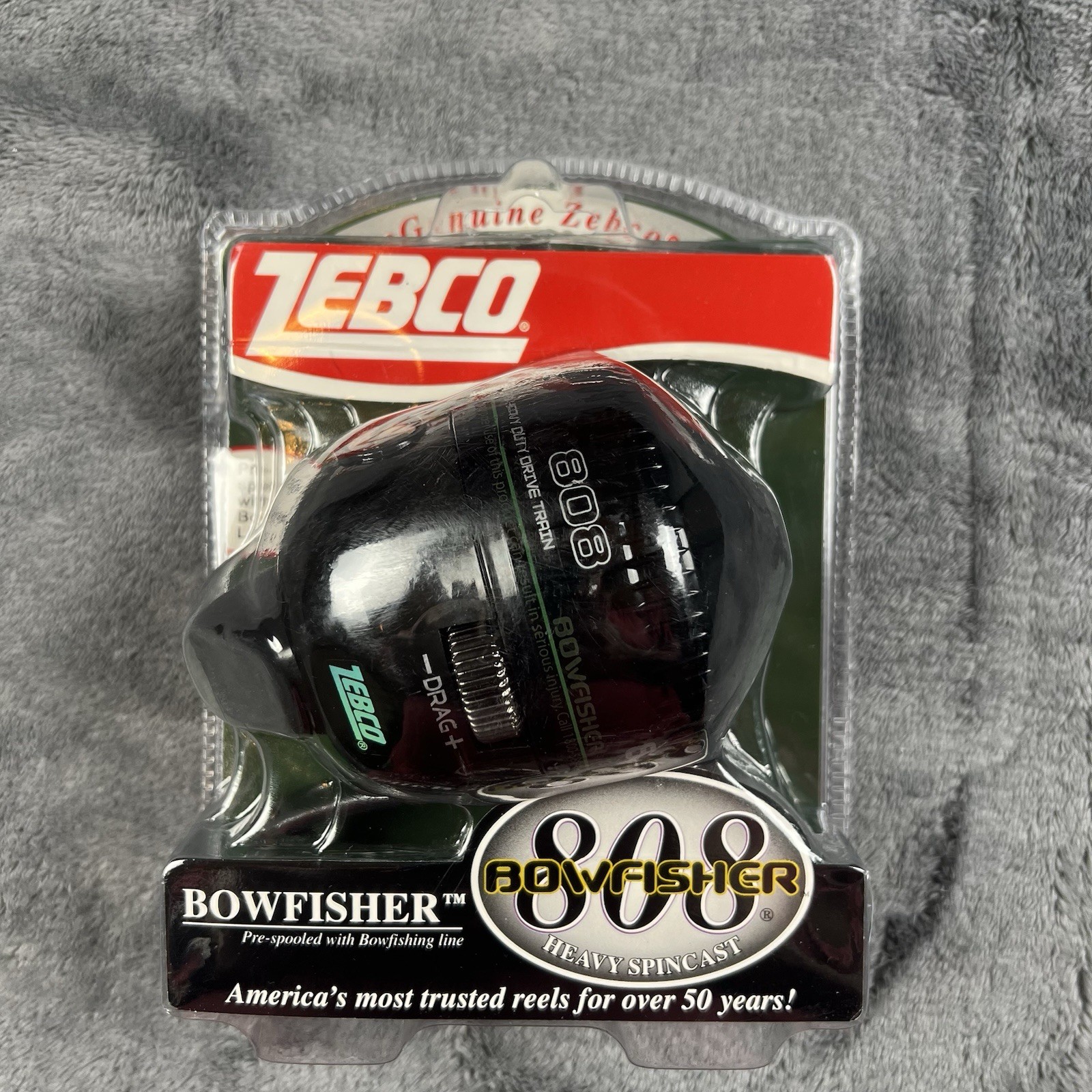 Zebco 808 Bowfisher Heavy Spincast Adjustable Magnum Drag Di