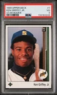 1989 UPPER DECK STAR RC #1 KEN GRIFFEY JR. ROOKIE RC PSA 3