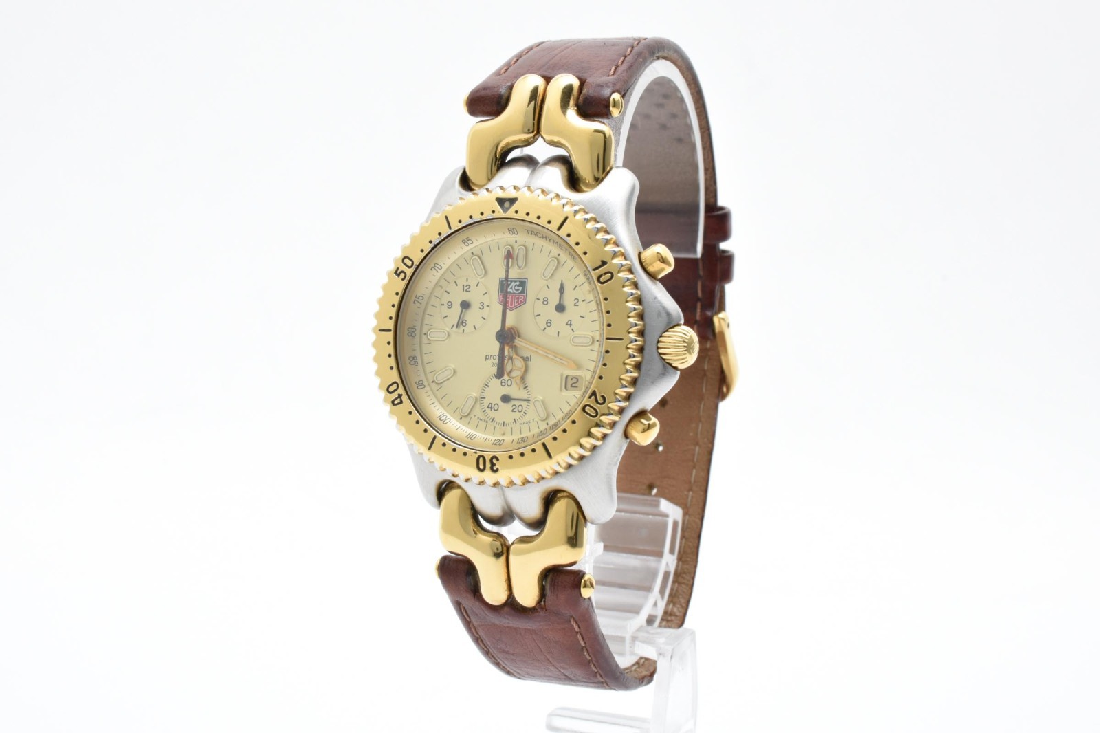 Read Vintage [EXC+5] TAG HEUER S/el CG1120-0 Chronograph 39mm Men's Qz Watch image 3