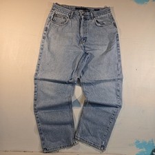 VTG Calvin Klein Men's 34x30 Easy Fit Jeans Double Stone Wash Frayed Hem Egypt
