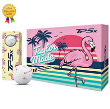 TaylorMade TP5x Flamingo Golf Ball 1 Dozen - Limited Edition 🔸Tracking🔸