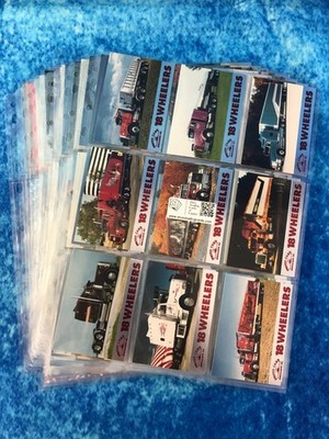 18 Wheelers Series 1 Complete Trading Card Base and Chase Set by Bon Air 1994