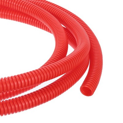 10ft 1/2 Inch Red Wire Loom Split Tubing Cord Protectors Flexible Conduit