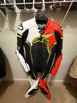 alpinestars gp plus v2 leather suit size 44 US