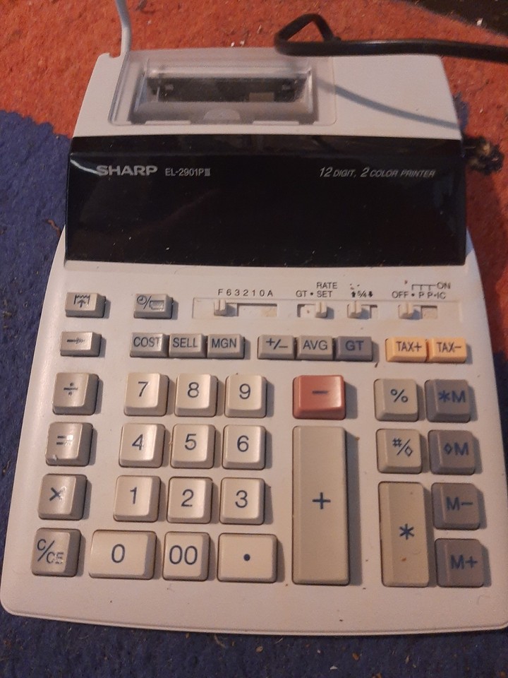 Sharp EL-2901P Electronic Calculator with Printer | eBay UK