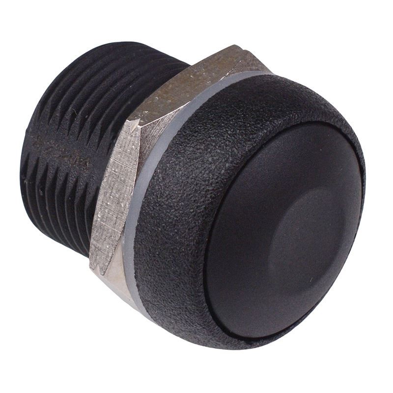 IRR3S422 APEM Black Momentary 16mm Push Button Switch SPST IP67