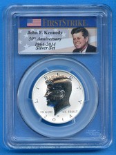 2014 W PCGS PR70 Reverse Kennedy 50c Silver Proof Half 50th Ann. First Strike