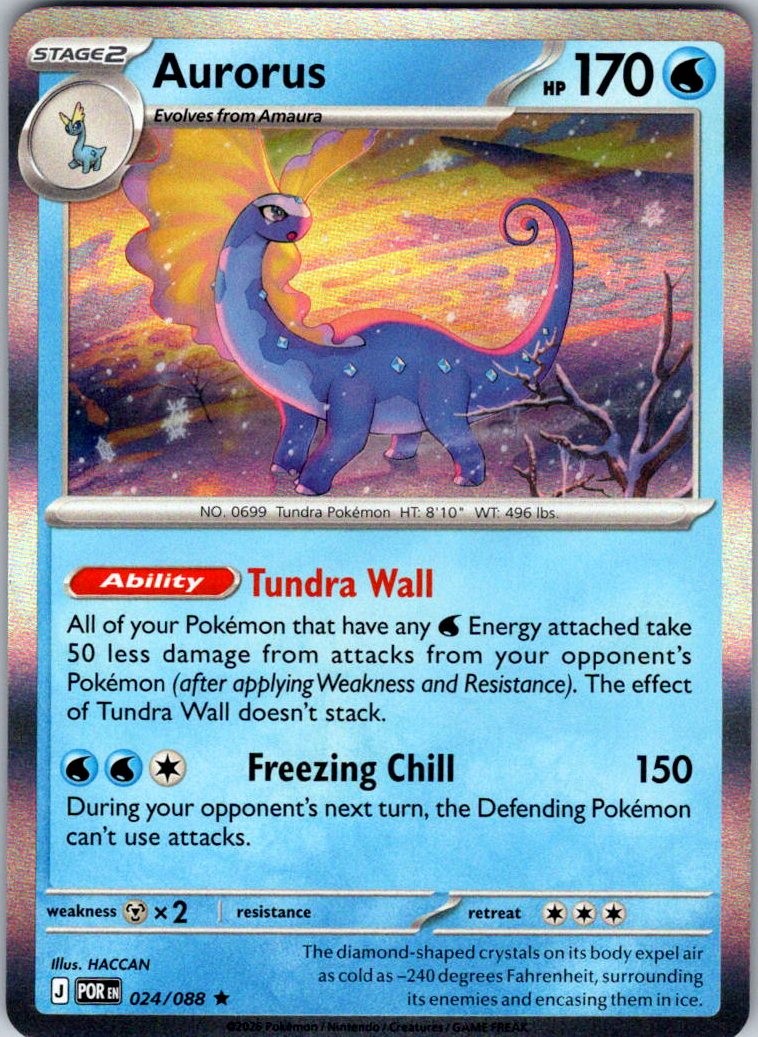 ME03: Perfect Order #024/088 Aurorus Holo