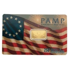 2026 PAMP 250th Ann. Heraldic Bald Eagle 2.5g Gold Bar in Assay Card