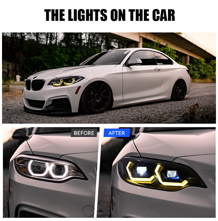Upgrade LED Headlights For BMW 2-series F22 F23 F87 M2 M240i 2014