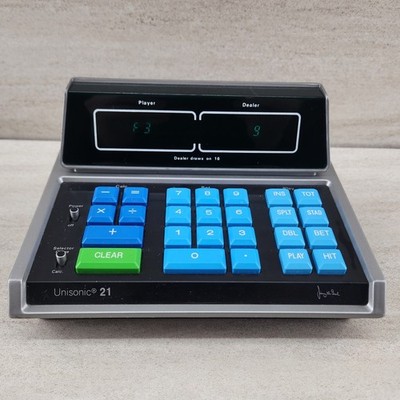 1970's Deluxe Unisonic 21 Mini Blackjack Computer Console with Calculator Jimmy