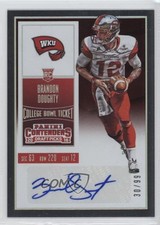 2016 Panini Contenders Draft Picks Bowl Ticket 30/99 Brandon Doughty Auto b4z