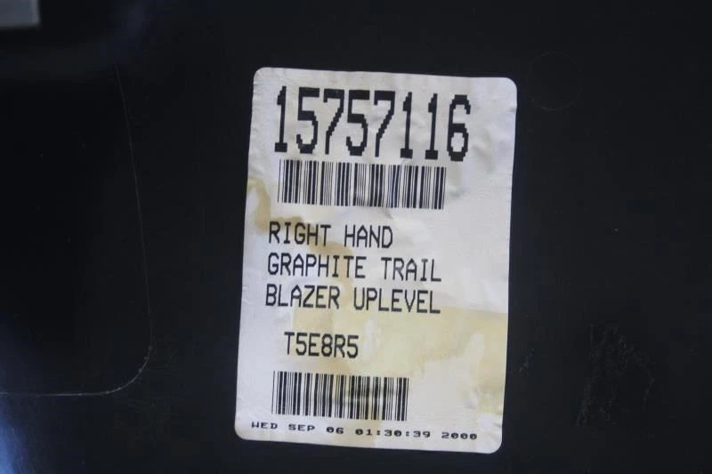 1998 1999 2001 2002 CHEVROLET BLAZER RIGHT FRONT DOOR TRIM PANEL GRAPHITE 122 Foto 4 de 4