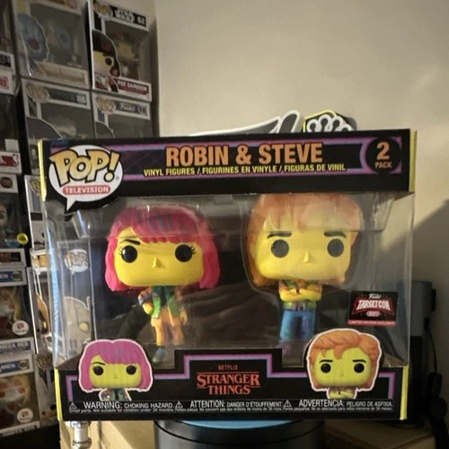 Funko Pop! Vinyl Robin & Steve Stranger Things TargetCon Exclusive 2 Pack Figure