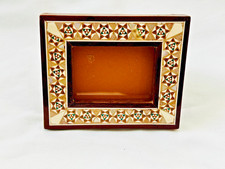 Egyptian Wood MOP Inlaid Picture Frame Handma...