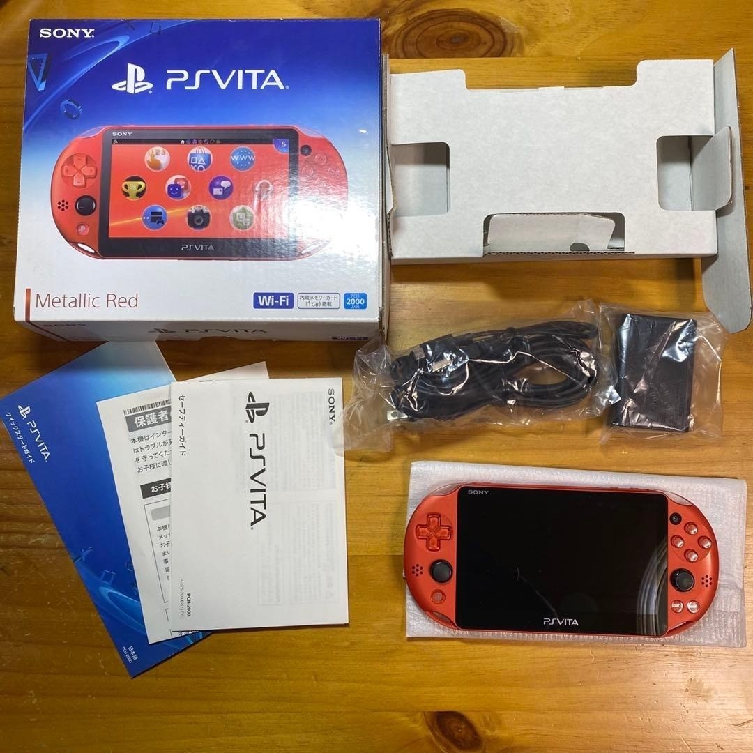 PSVITA 2000 Metallic Red Console 6261 From Japan | eBay