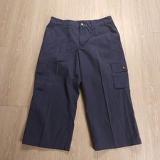 Vintage Lauren Ralph Lauren Cropped Cargo Pants Womens 8 Blue Pockets Y2K