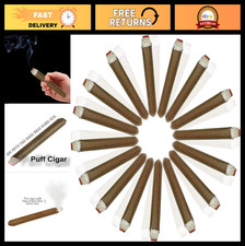 Realistic Puff Cigars 4.5" 12 Pack - Durable Smoke Props for Parties, Pranks
