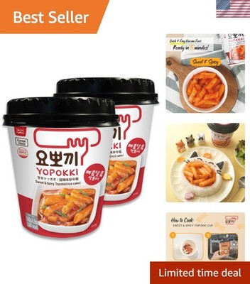 Sweet & Spicy Instant Tteokbokki Cups - Ready in Minutes, Perfect for College