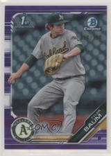 2019 Bowman Draft Chrome Purple Refractor 14/250 Tyler Baum #BDC-109 1sr